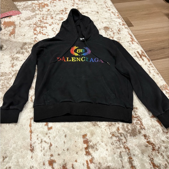 Balenciaga Charcoal Hoodie - Picture 1 of 3